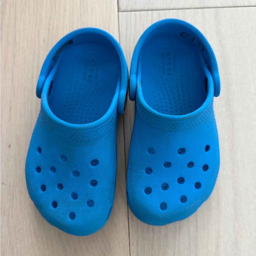 Blue Crocs size 9c